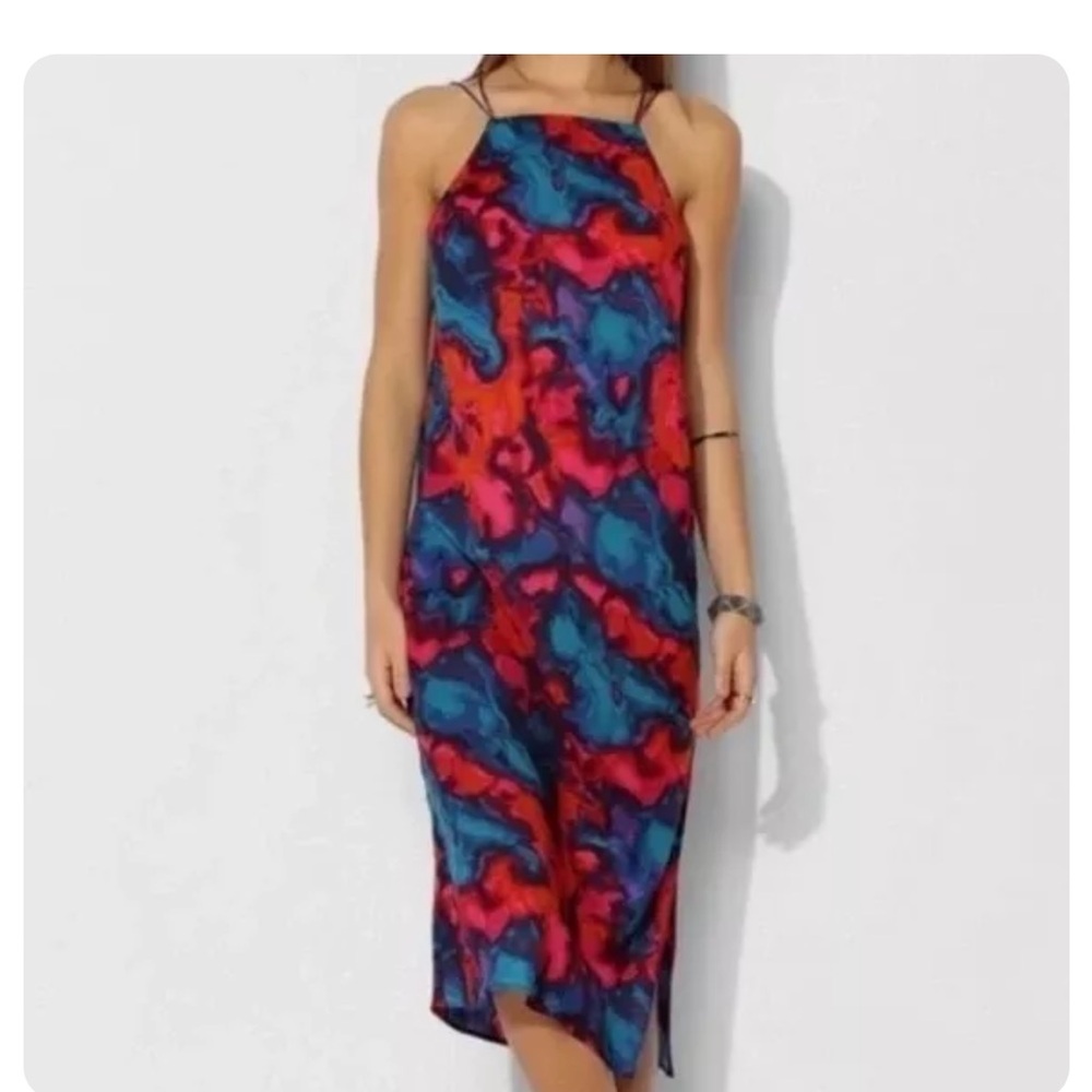 Silence and noise tie dye midi dress